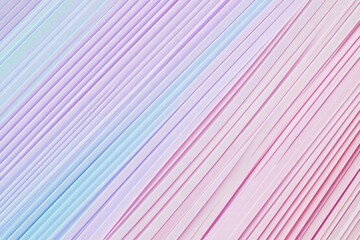 Leinwandbilder - Striped pattern in soft colors creating a calming effect in a minimalist setting. Generative AI