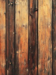 Fototapete - Rustic Aged Wooden Planks Background with Unique Natural Grain Details : Generative AI