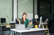 © NanSan - A young businesswoman  financial advisor, skilled in stock market loans, entrepreneurship, and strategic planning, provides expert financial and investment consulting to drive business growth wealth