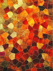 Poster - Vibrant Multicolor Mosaic Pattern Abstract Art for Creative Interior Design : Generative AI