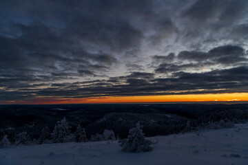 Wall Mural - sunrise over the mountains