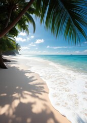 Beach Wallpaper of Dreamy beach and surf background beach wallpaper summer wallpaper beach background tropical nature