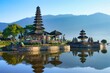 © kravtsov - Morning view of Ulun Danu Beratan Temple on the lake. The most iconic and famous temple in Bali surrounded by mountains