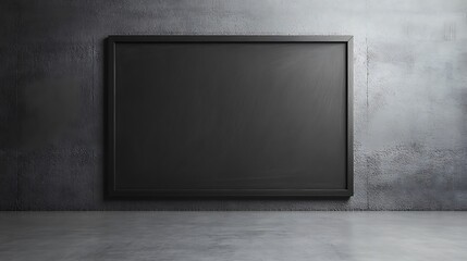 Blank and clean chalkboard with a smooth texture under evenly diffused light