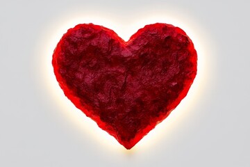 Aufkleber - A clean flat design of a heart shape inside a glowing circle, representing joy and positivity