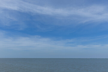 Wall Mural - Blue sky and beautiful clouds shape. Image for background and wallpaper.Blue sky with clouds background.Sky daylight. Natural sky composition. Element of design.