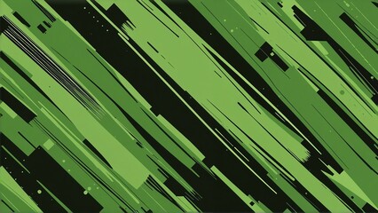 Green Black Abstract Painting - Digital Background