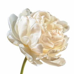 Wall Mural - A white flower with a long stem