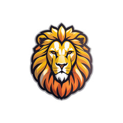 Wall Mural - lion logo shape isolated on transparent background