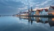 © Mahmud Creative - Old town of Gdansk at sunset, Poland. Long exposure.