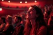 © Supawi - woman watching movie in cinema