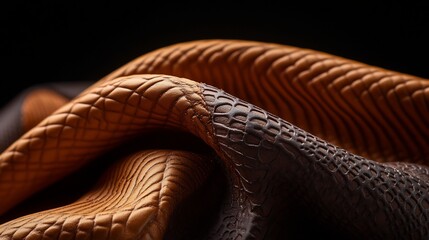 Wall Mural - Textured Leather Abstract: A Study in Brown Hues