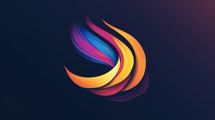 Wall Mural - design a dynamic and energetic logo with bold motion lines to convey a sense of movement and power