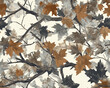 © Rashid - Hunting camouflage modern pattern, vector military print. real tree forest camouflage seamless pattern