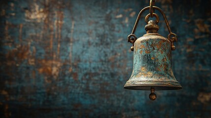 Wall Mural - Antique Rustic Weathered Bell: A Timeless Symbol of Faith