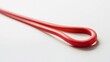 © Nikolai - Sleek red loop with smooth curves, creating modern and minimalis