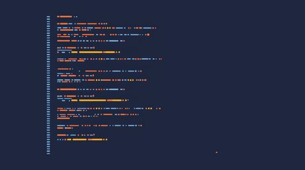 Code snippet with lines of code, on a dark grey background, symbolizing the clean, minimalist nature of well-written code.