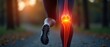 © Viktor_D - Runner knee joint pain ligament. Health concept.