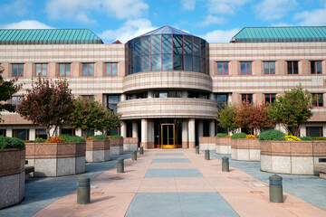 Legislative Office Building on State Capital grounds in Hartford Connecticut CTwhere state senators and representatives meet.