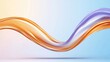 © Janis - An abstract background with a wavy orange and purple wave