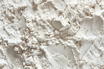 Wall Mural -  White fine flour powder macro texture. Image illustrated food for advertisement