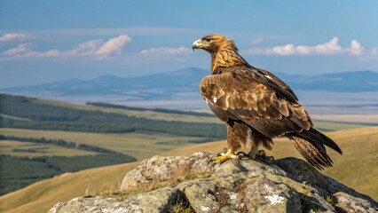 golden eagle in the wild