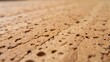© DigitalSpace - Textural details of the cork are highlighted in this macro shot with tiny air pockets visible in the materials surface capturing its natural flooring characteristics.