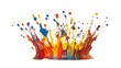 © Lale - Vibrant Color Explosion  Paint Splash  Creative Background