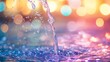 © AzSteel - Vivid Water Splash with Bright Light Background