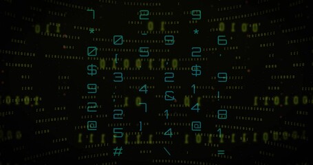 Hacked Account - binary code background graphic resource.