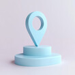 © Dusit - A pastel blue location icon with hollow center, symbolizing navigation and direction. This modern design adds touch of simplicity and clarity