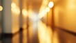 © AuraArt - Warm-lit hallway, blurred for a dreamy effect.