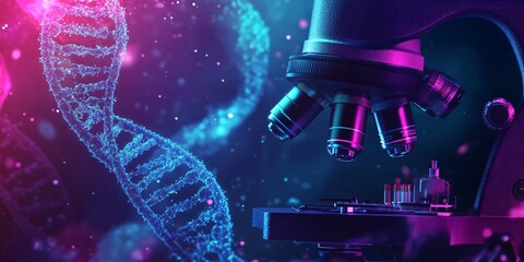 Sticker - microscopic dna research science genetics biotechnology
