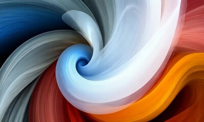 Wall Mural - A vibrant, swirling abstract design with flowing colors and textures.