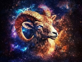 Wall Mural - Capricorn: The Tenth Sign of the Zodiac 