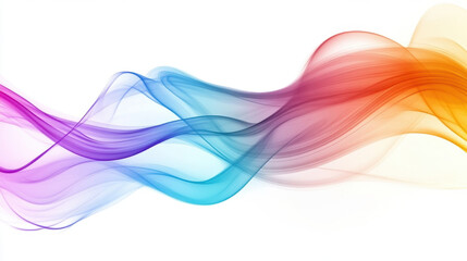 Wall Mural - Beautiful abstract colorful background with flowing waves in vibrant hues of purple, blue, and orange, creating dynamic and energetic visual effect