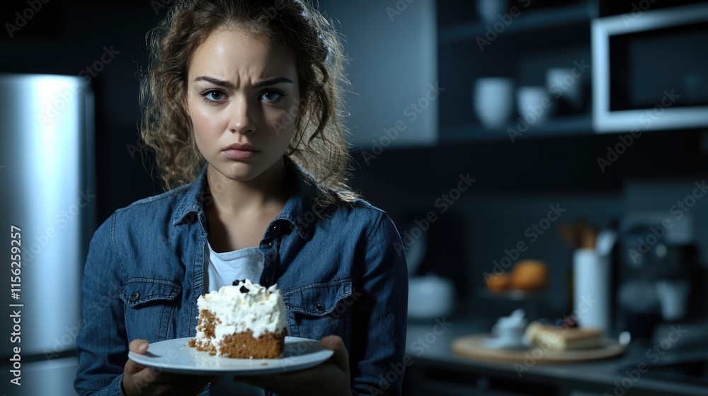 Nighttime eating disorder, compulsive eating behavior occurring after ...