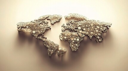 Global Business Concepts and Agreements Abstract Background Art