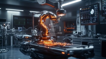 Aufkleber - Digital art of a revolutionary ai-powered healthcare facility a high-tech environment for medical innovation