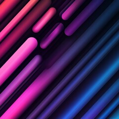 Aufkleber - Colorful diagonal pipe shape vector illustration. Abstract background design template. Magenta pink purple blue. Dark cyberpunk multicolor gradient.