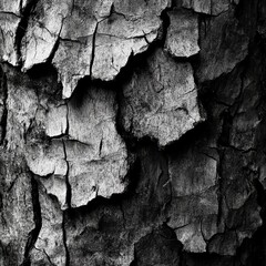 Aufkleber - Processed collage of old black tree bark surface texture. Background for banner, backdrop or texture for 3D mapping