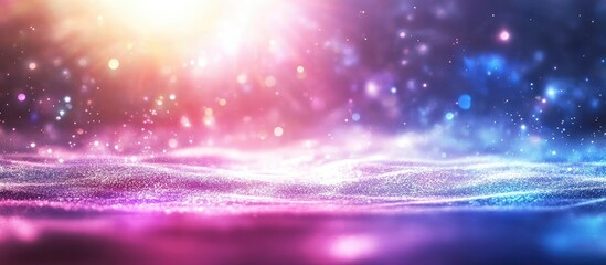 Wall Mural - luminous abstract fantasy background with flowing liquid textures showcasing light reflections and s