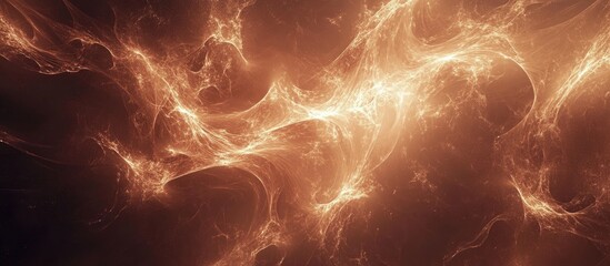 Wall Mural - abstract glowing particles and flowing lines creating an ethereal background representing dynamic pr