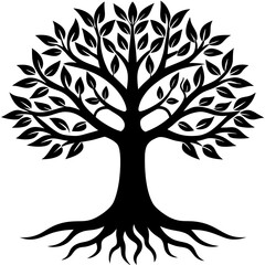 Tree of Life vector silhouette