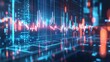 © WS Studio 1985 - Abstract Financial Graph with Uptrend Line and Arrows Visualization