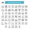 © Mamun - Home interior line icon vector set