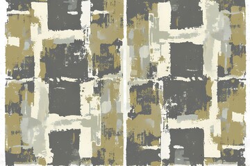 Wall Mural - abstract geometric pattern in neutral tones for modern design