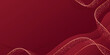 © klyaksun - Luxury red background with golden glitter waves - elegant maroon backdrop decorated by shimmering curved lines and sparkles. Premium award ceremony design for exclusive presentation banners.