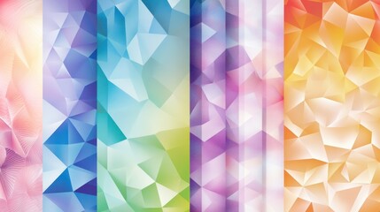 Wall Mural - abstract colorful geometric polygonal background.