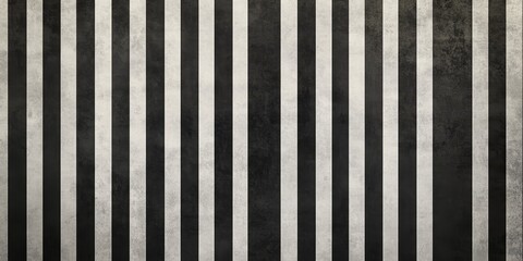 Poster - Monochrome Stripes Texture Background 77 features a design composed of black and white stripes, creating a visually striking and unified backdrop that showcases a textured appearance.